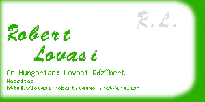 robert lovasi business card